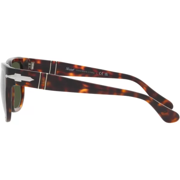 Persol PO3306S Square SunglassesHavanaGreen