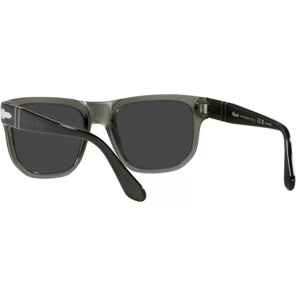 Persol PO3306S Square SunglassesOpal SmokeDark Grey Polarized