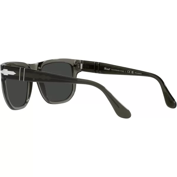 Persol PO3306S Square SunglassesOpal SmokeDark Grey Polarized