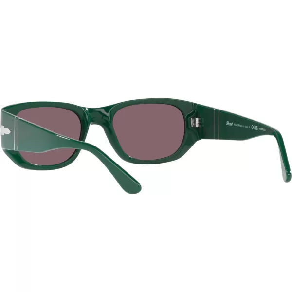 Persol PO3307S Rectangular SunglassesGreenBlack Polarized