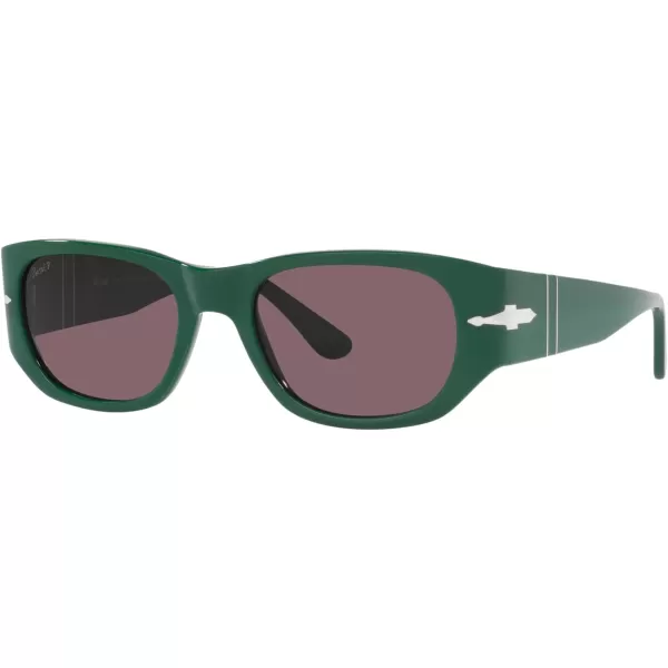 Persol PO3307S Rectangular SunglassesGreenBlack Polarized