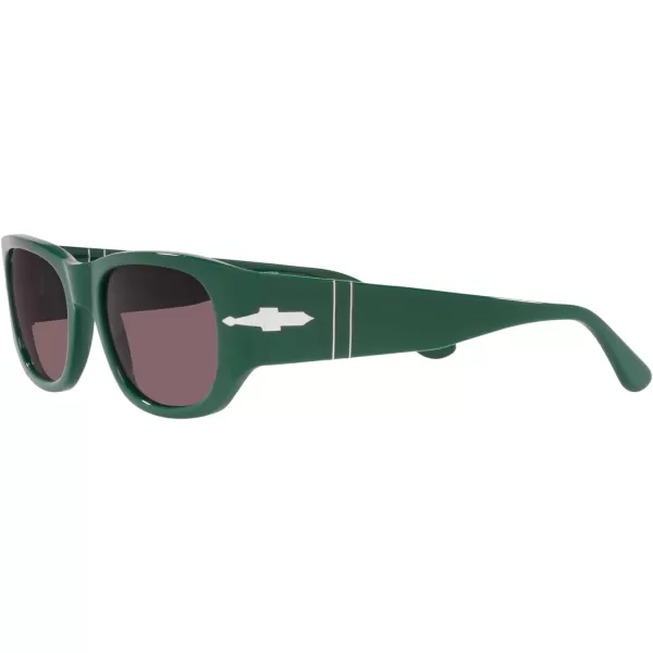 Persol PO3307S Rectangular SunglassesGreenBlack Polarized