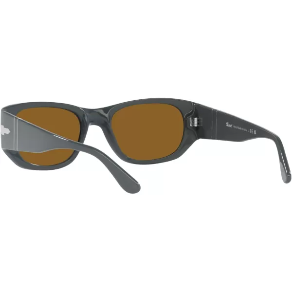 Persol PO3307S Rectangular SunglassesGreyBrown