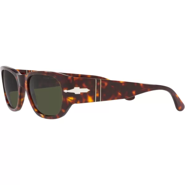 Persol PO3307S Rectangular SunglassesHavanaGreen