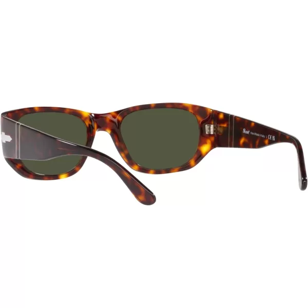 Persol PO3307S Rectangular SunglassesHavanaGreen