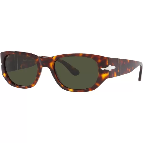 Persol PO3307S Rectangular SunglassesHavanaGreen