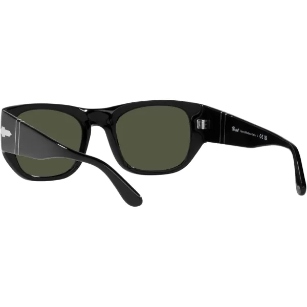 Persol PO3308S Rectangular SunglassesBlackGreen