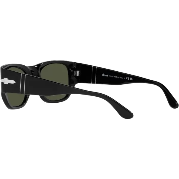 Persol PO3308S Rectangular SunglassesBlackGreen