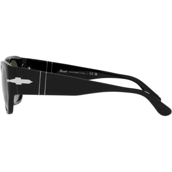 Persol PO3308S Rectangular SunglassesBlackGreen