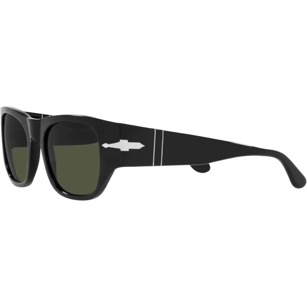 Persol PO3308S Rectangular SunglassesBlackGreen