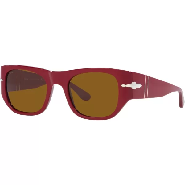 Persol PO3308S Rectangular SunglassesBordeauxBrown