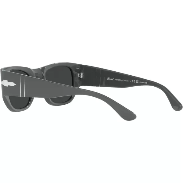 Persol PO3308S Rectangular SunglassesGreyBlack Polarized