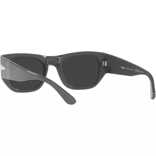 Persol PO3308S Rectangular SunglassesGreyBlack Polarized