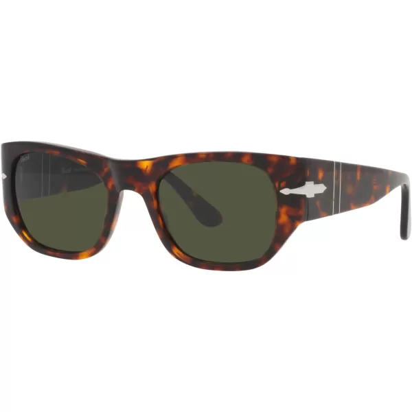 Persol PO3308S Rectangular SunglassesHavanaGreen