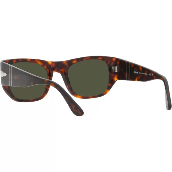 Persol PO3308S Rectangular SunglassesHavanaGreen