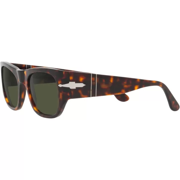 Persol PO3308S Rectangular SunglassesHavanaGreen