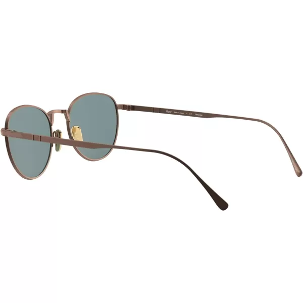 Persol PO5002ST Round SunglassesBronzeGreen Polarized