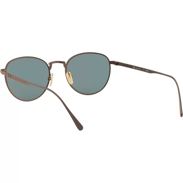 Persol PO5002ST Round SunglassesBronzeGreen Polarized