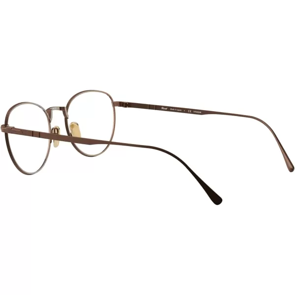 Persol PO5002VT Round Prescription Eyewear FramesBronzeDemo Lens