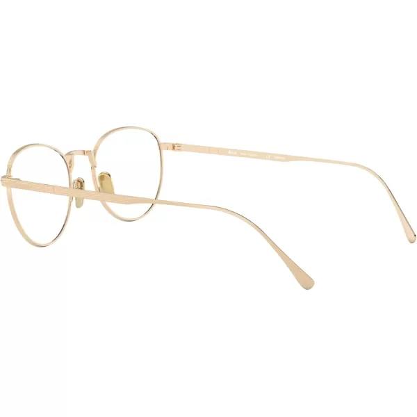 Persol PO5002VT Round Prescription Eyewear FramesGoldDemo Lens