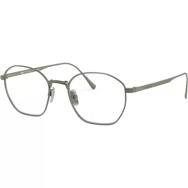 Persol PO5004VT Round Prescription Eyewear FramesPewterDemo Lens