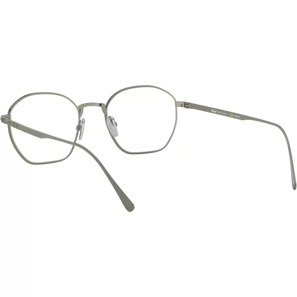 Persol PO5004VT Round Prescription Eyewear FramesPewterDemo Lens