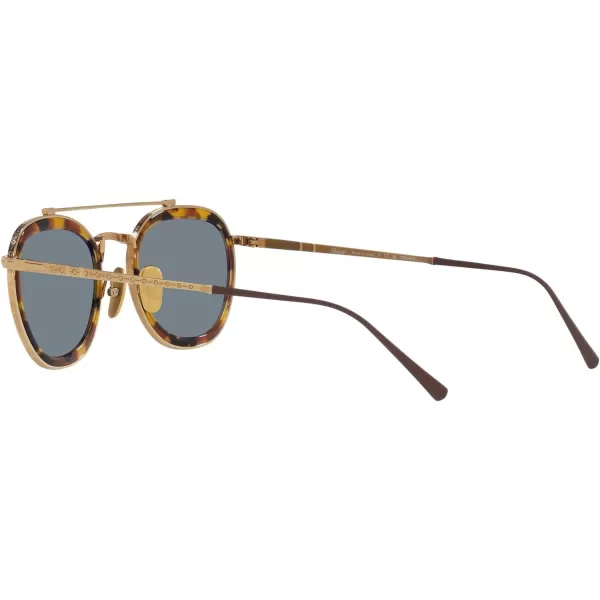 Persol PO5008ST Pilot SunglassesGoldLight Blue