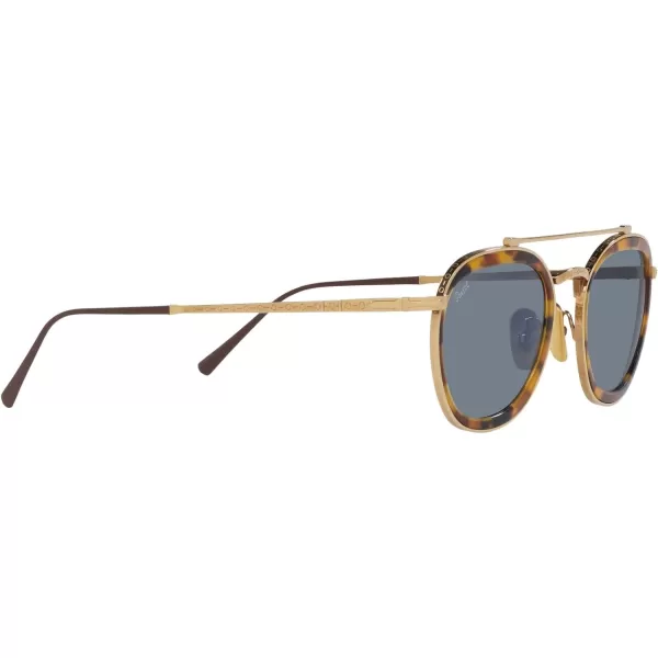 Persol PO5008ST Pilot SunglassesGoldLight Blue