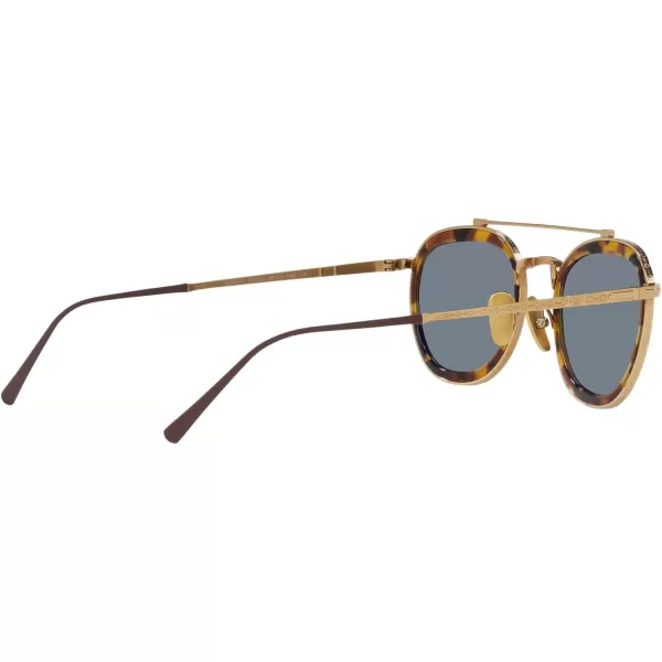 Persol PO5008ST Pilot SunglassesGoldLight Blue