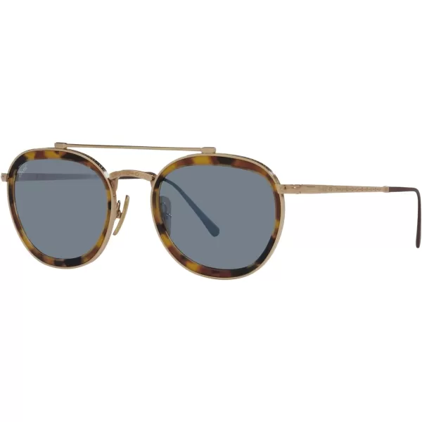 Persol PO5008ST Pilot SunglassesGoldLight Blue