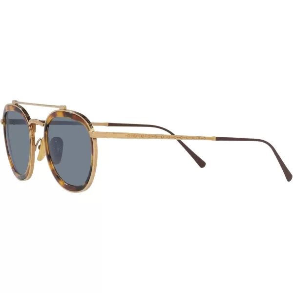 Persol PO5008ST Pilot SunglassesGoldLight Blue