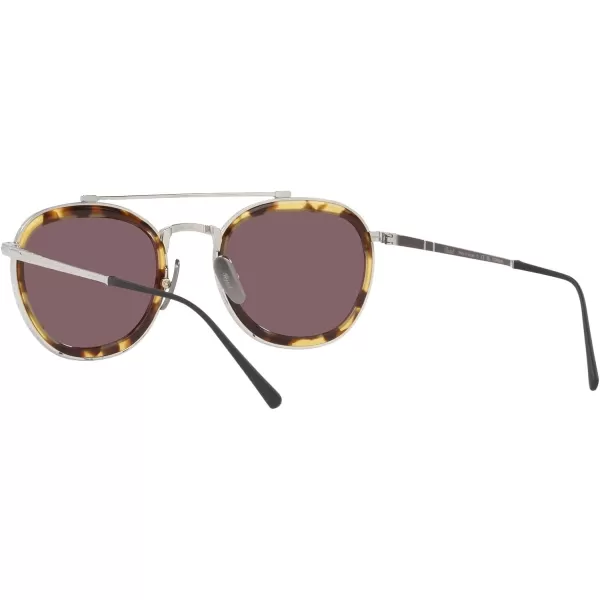 Persol PO5008ST Pilot SunglassesSilverDark Violet Polarized