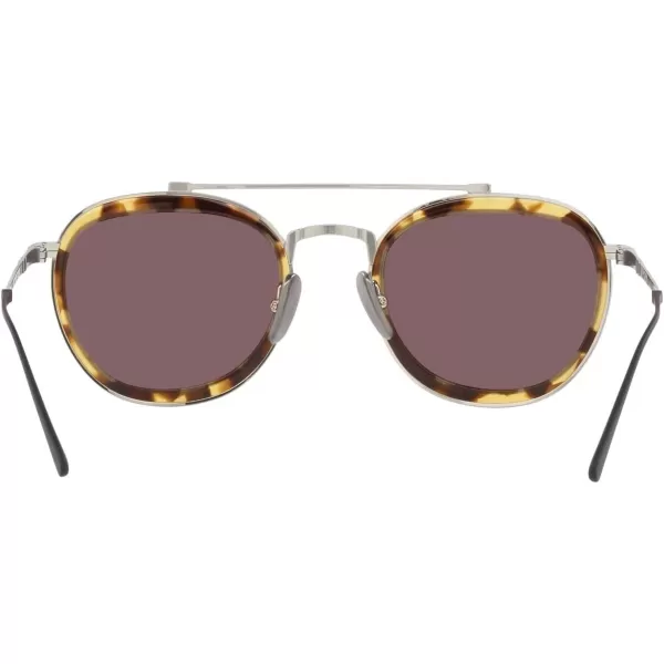 Persol PO5008ST Pilot SunglassesSilverDark Violet Polarized