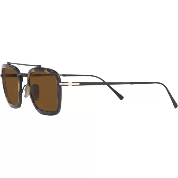 Persol PO5012ST Pilot SunglassesBlackBrown Polarized