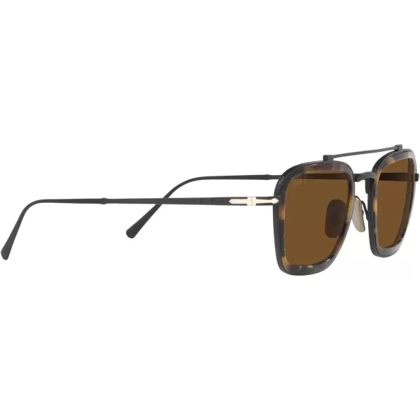 Persol PO5012ST Pilot SunglassesBlackBrown Polarized