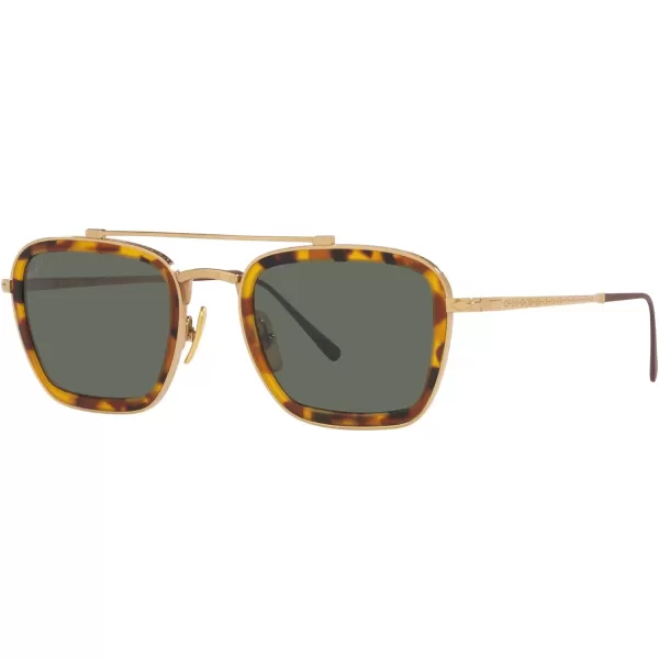 Persol PO5012ST Pilot SunglassesGoldGreen Polarized