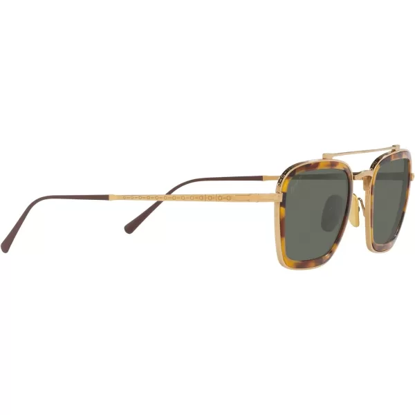 Persol PO5012ST Pilot SunglassesGoldGreen Polarized