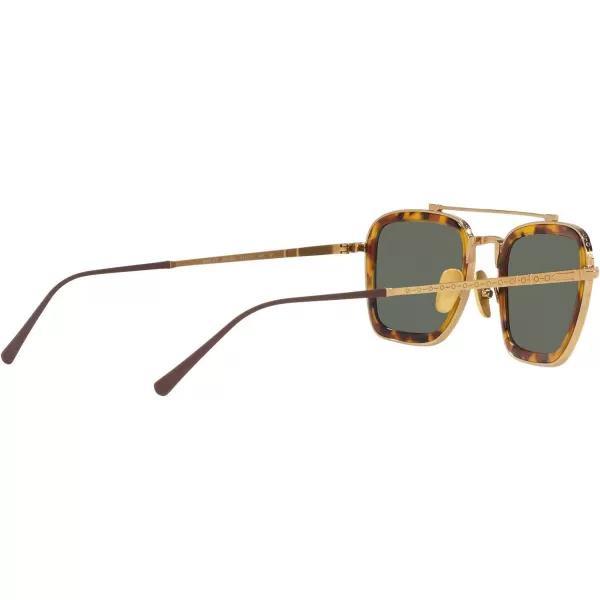 Persol PO5012ST Pilot SunglassesGoldGreen Polarized