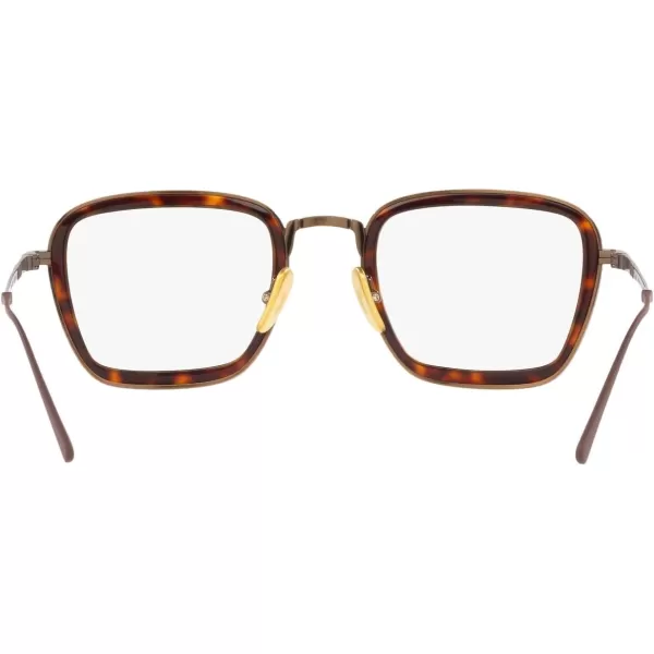 Persol PO5013VT Round Prescription Eyewear FramesBrownDemo Lens