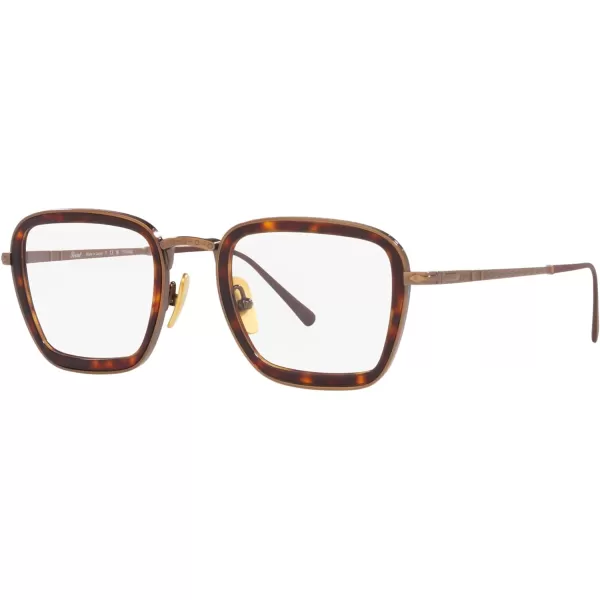 Persol PO5013VT Round Prescription Eyewear FramesBrownDemo Lens