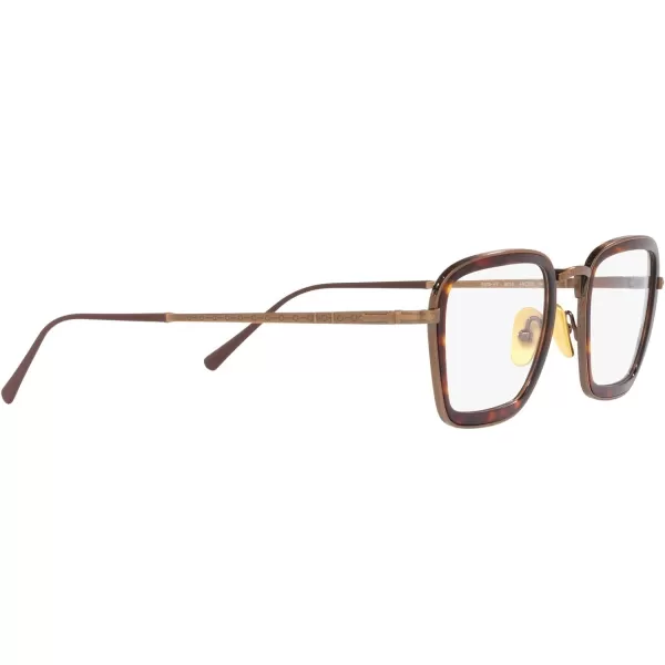 Persol PO5013VT Round Prescription Eyewear FramesBrownDemo Lens