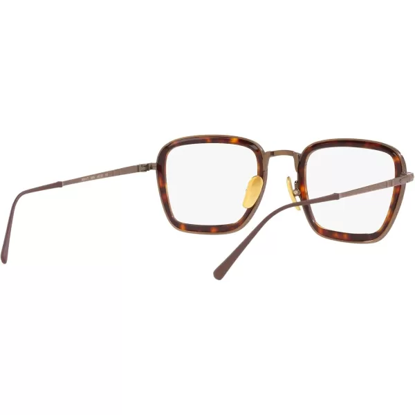 Persol PO5013VT Round Prescription Eyewear FramesBrownDemo Lens