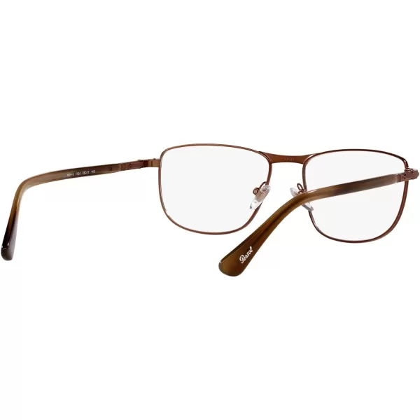 Persol Po1001v Square Prescription Eyewear FramesShiny BrownDemo Lens