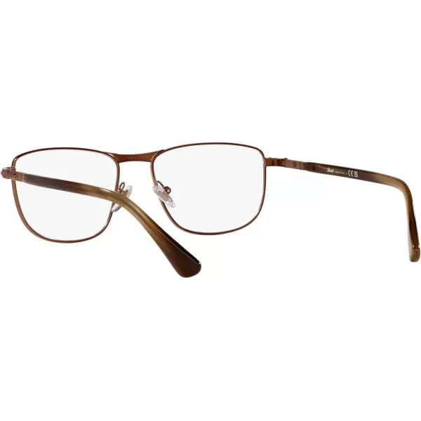 Persol Po1001v Square Prescription Eyewear FramesShiny BrownDemo Lens