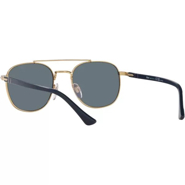 Persol Po1006s Square SunglassesGoldDark Blue Polarized