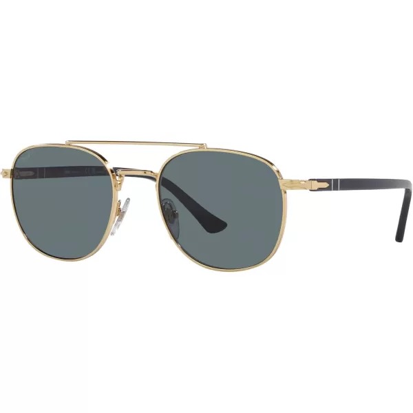 Persol Po1006s Square SunglassesGoldDark Blue Polarized