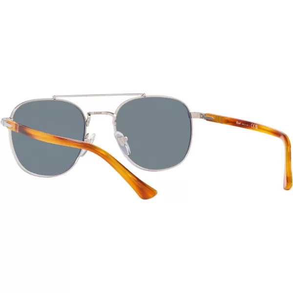 Persol Po1006s Square SunglassesSilverLight Blue