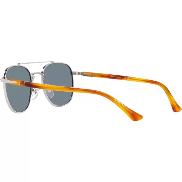 Persol Po1006s Square SunglassesSilverLight Blue