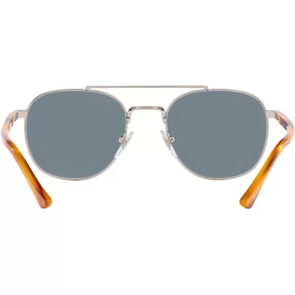 Persol Po1006s Square SunglassesSilverLight Blue