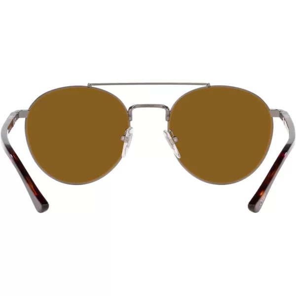 Persol Po1011s Square SunglassesGunmetalBrown